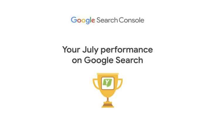 Google Search Console تقوم الان بارسال تقارير أداء المواقع شهريًا