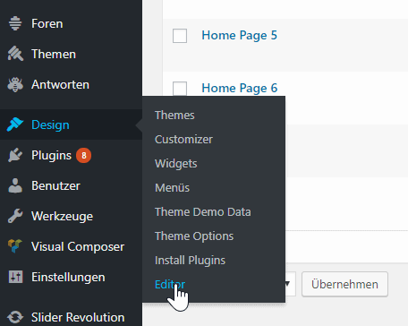 إدراج علامة HTML عبر محرر WordPress