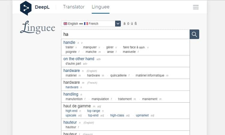 ترجمة Linguee