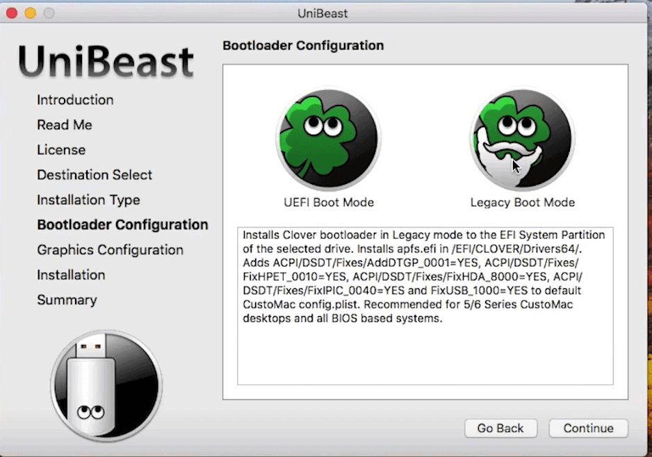Bootloader-تخصيص-UniBeast
