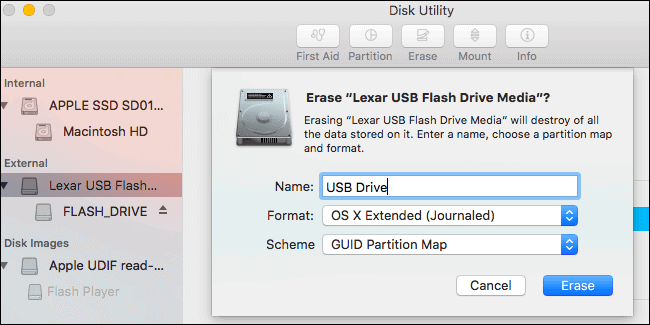USB تثبيت على