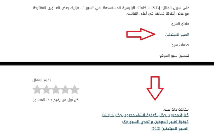 الروابط الداخلية