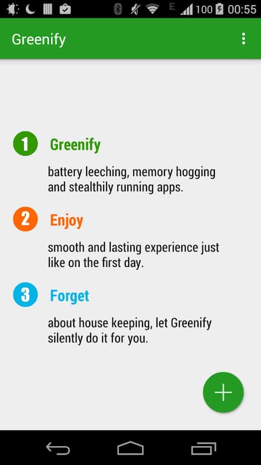 تطبيق Greenify