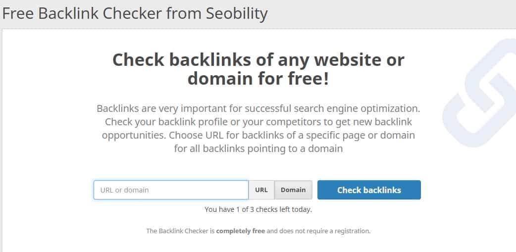 فحص باك لينك seobility