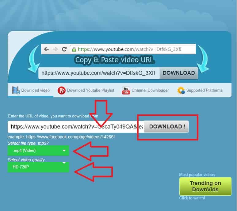 تحميل من اليوتيوب الخطوة 2