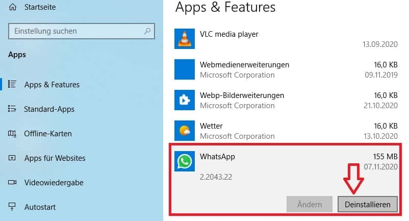 إلغاء تثبيت البرامج غير الضرورية لتسريع نظام التشغيل Windows 10.