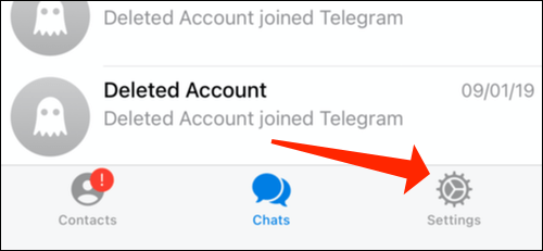 تعطيل إشعار انضمام جهة الاتصال في Telegram