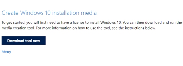 تثبيت نظام التشغيل Windows 10 من محرك أقراص USB
