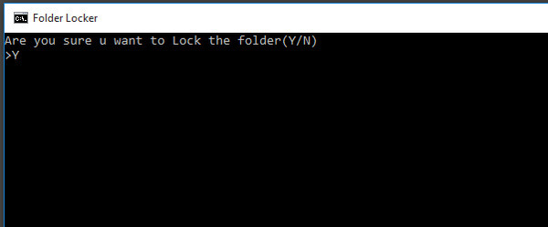 قفل المجلد في نظام التشغيل Windows 10 بدون برامج
