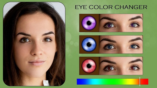إزالة العين الحمراء في صور أندرويد باستخدام Eye Lens Color Changer