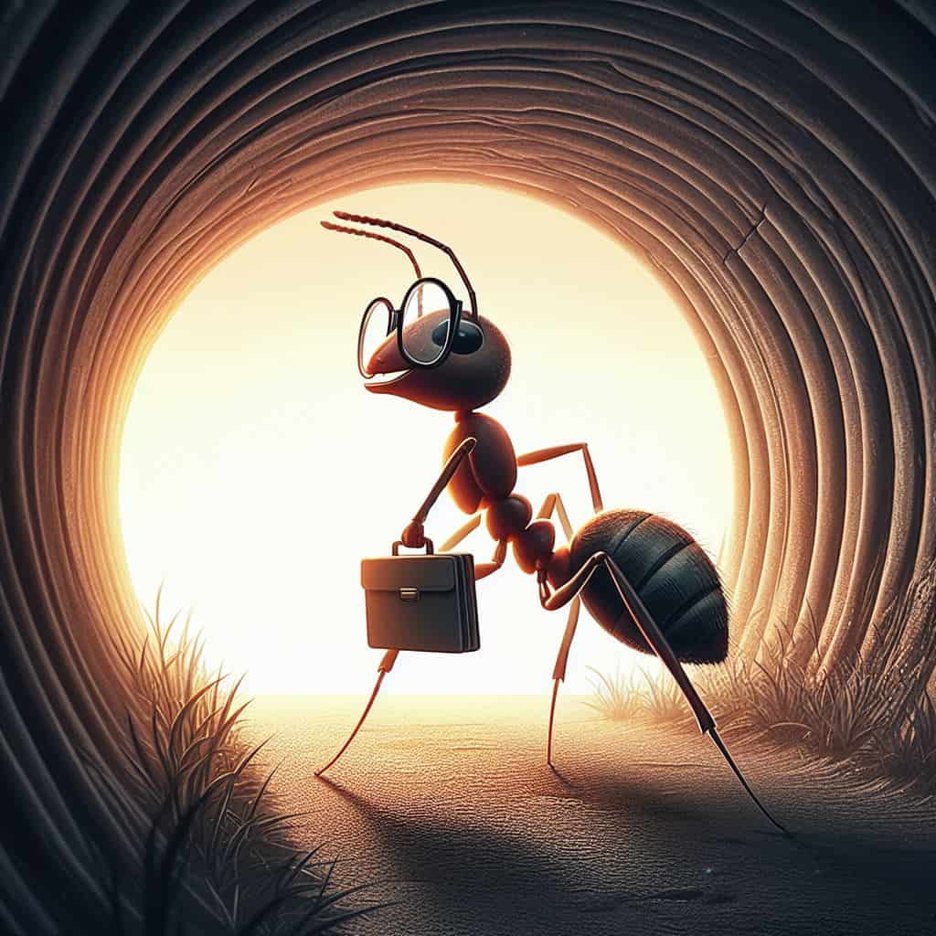 قصة النملة المجتهدة